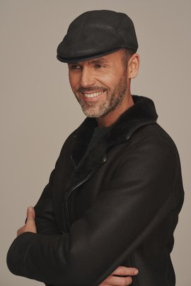 Kožená bekovka pánská zimní