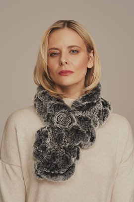 Kožešinová šála z králíka